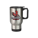 Trucker Rooster Sublimation 14oz Stainless Steel Travel Mug