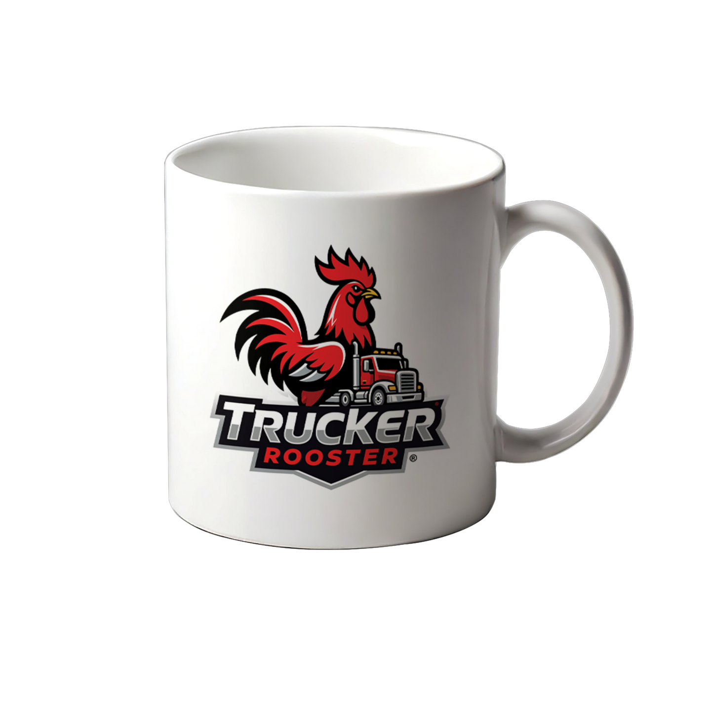 Trucker Rooster Premium 10oz Sublimation Mug