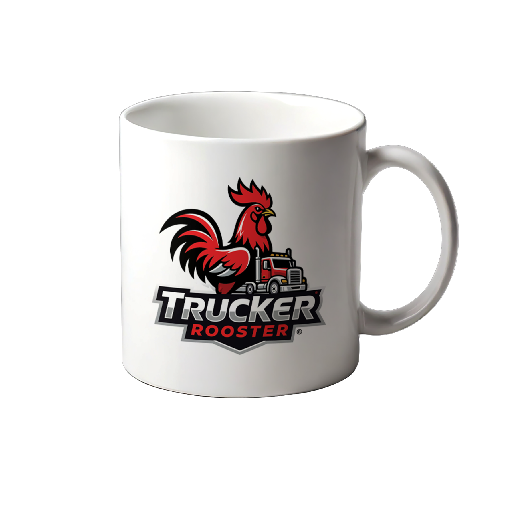 Trucker Rooster Premium 10oz Sublimation Mug