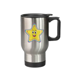 Trucker Rooster Sublimation 14oz Stainless Steel Travel Mug
