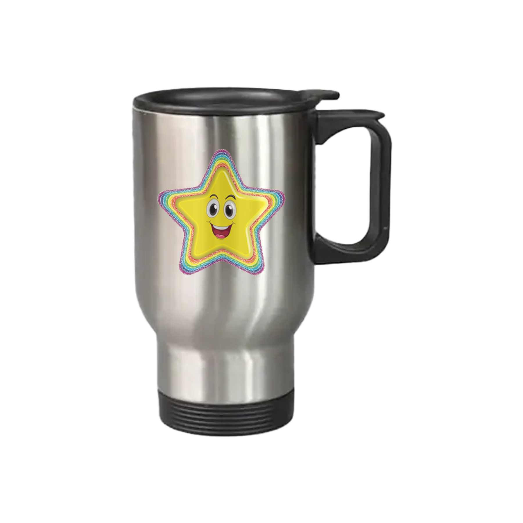 Trucker Rooster Sublimation 14oz Stainless Steel Travel Mug