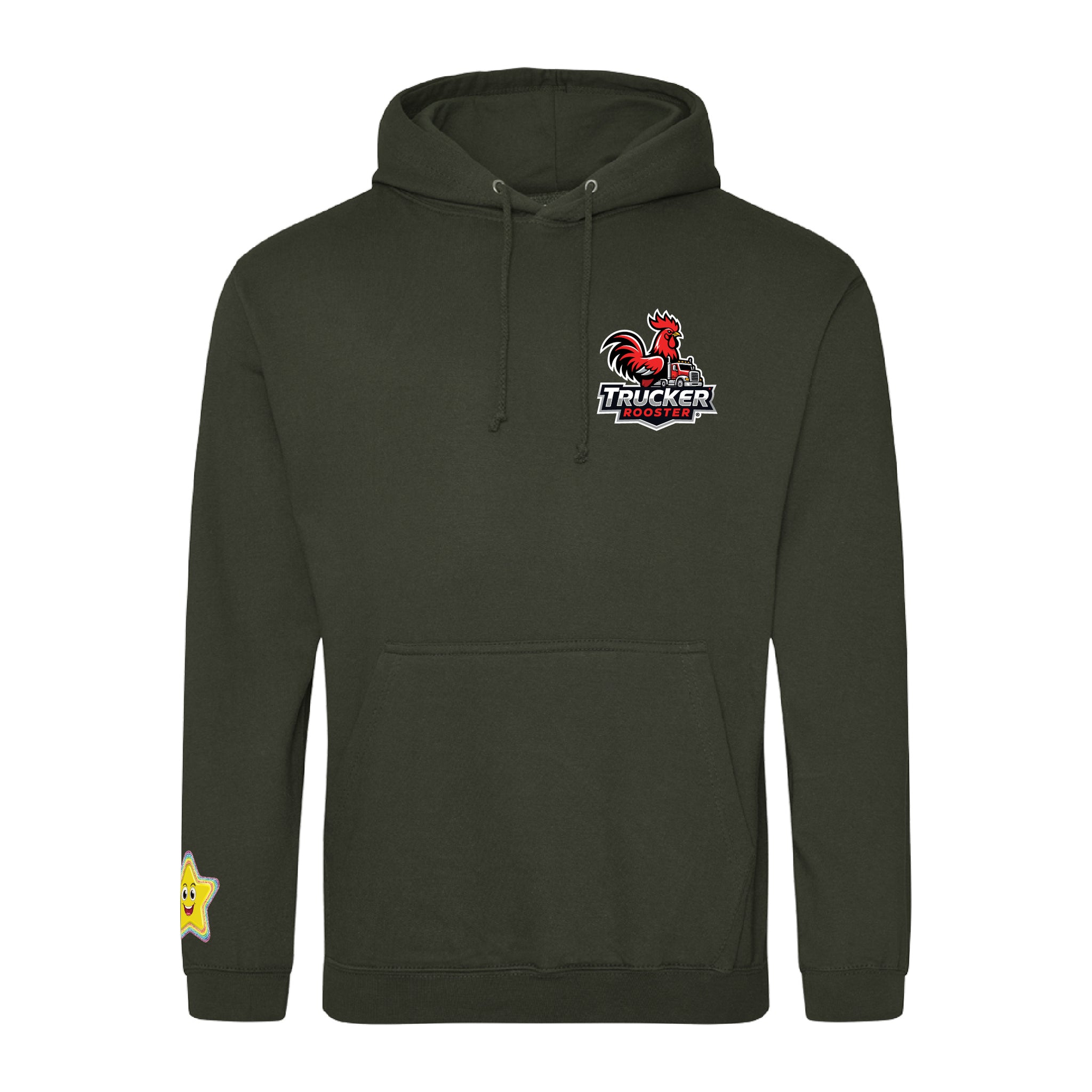Trucker Rooster Small Logo Classic Hooded Sweatshirt
