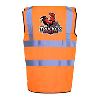 Trucker Rooster Sleeveless Safety Waist Coat