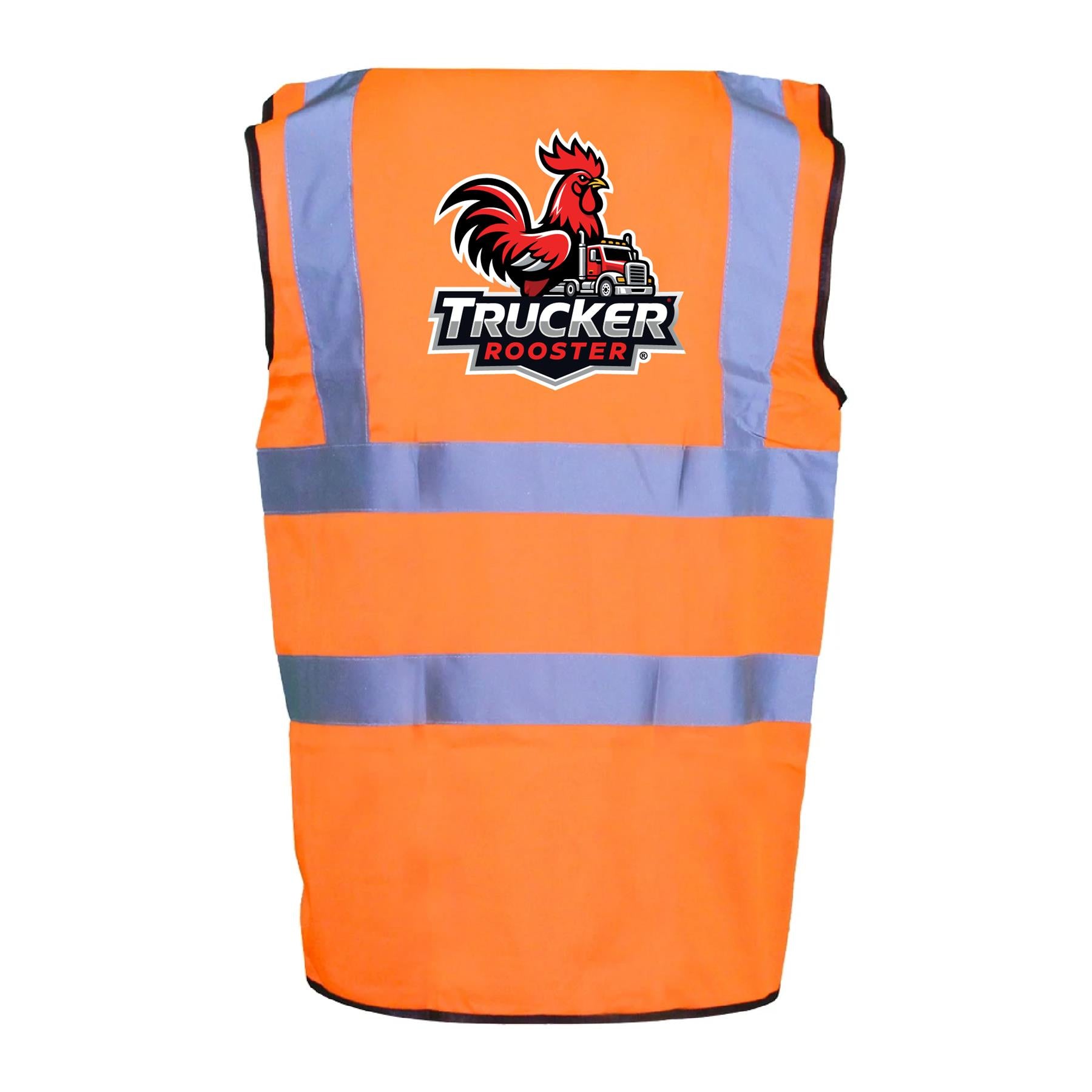 Trucker Rooster Sleeveless Safety Waist Coat