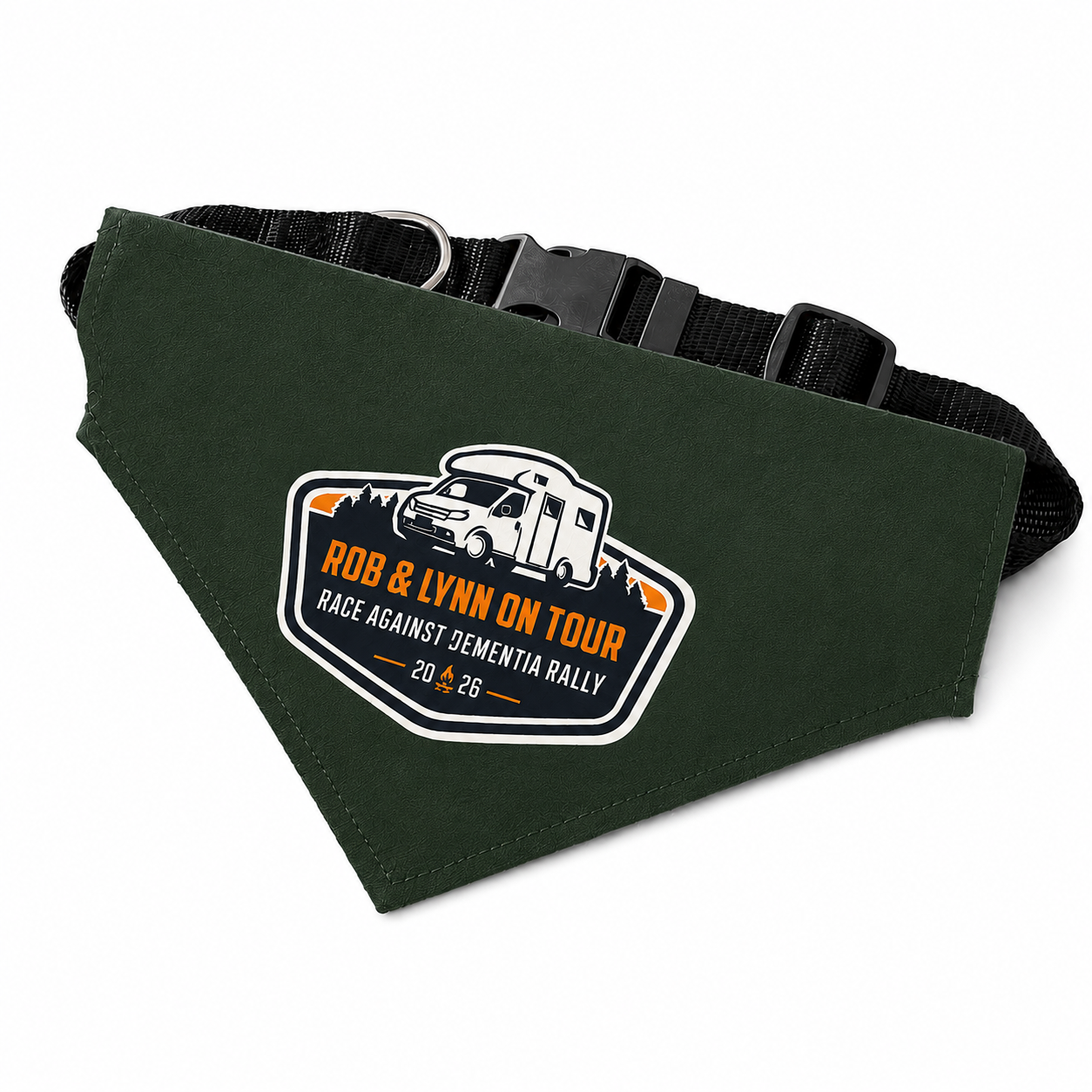 Rob & Lynn on Tour Race Against Dementia Rally 2026 Pet Scarf Bandana