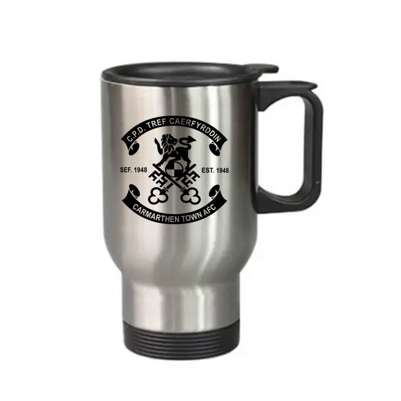 Carmarthen Town AFC Stainless Steel Travel Mug