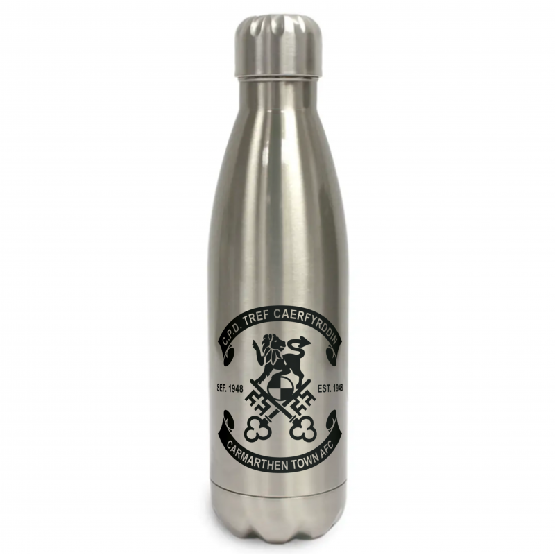 Carmarthen Town AFC Stainless Steel Water Bottle