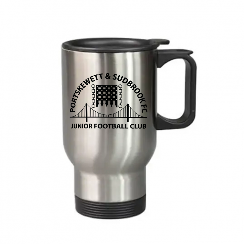 Portskewett & Sudbrook FC Stainless Steel Travel Mug