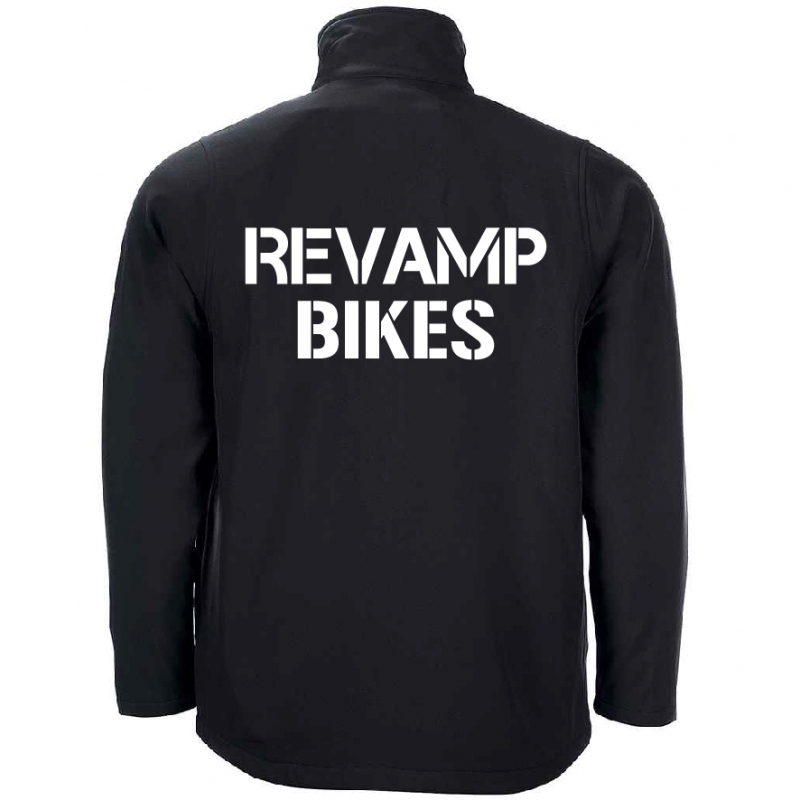 REVAMP BIKES Adult Full Zip Softshell Jacket