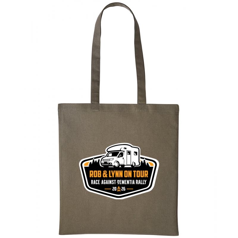 Rob & Lynn on Tour Race Against Dementia Rally 2026 Cotton Shopper Long Handle